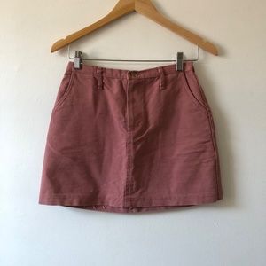 Urban Renewal Pink Denim Mini Skirt